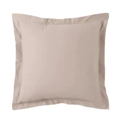 Taie d'oreiller ou de traversin en percale de coton TERTIO® - beige rosé