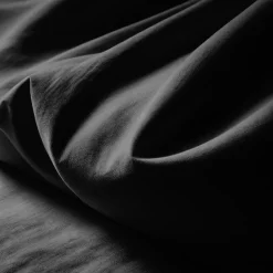 Taie d'oreiller ou de traversin en percale de coton TERTIO® - Noir