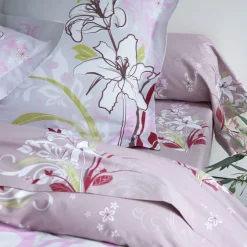 Taie d'oreiller ou de traversin à fleurs de lys