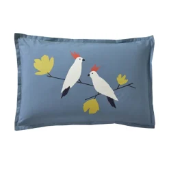Taie d'oreiller ou de traversin Love Birds - Denim
