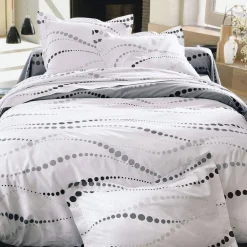 Taie d'oreiller ou de traversin motif à pois - Multicolore