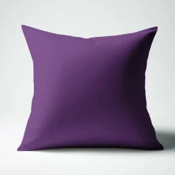 Taie d'oreiller ou de traversin en percale de coton TERTIO® - Violet