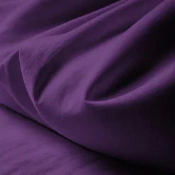 Taie d'oreiller ou de traversin en percale de coton TERTIO® - Violet