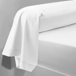 Taie d'oreiller ou taie de traversin coton TERTIO® - Blanc