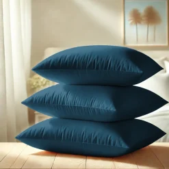 Taie d'oreiller ou Taie de traversin polycoton TERTIO® - Bleu Canard