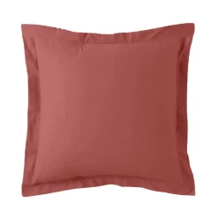 Taie d'oreiller ou taie de traversin coton TERTIO® - Terracotta