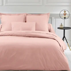 Taie d'oreiller ou Taie de traversin polycoton TERTIO® - Rose Blush