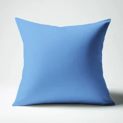 Taie d'oreiller ou taie de traversin coton TERTIO® - Bleu Azur