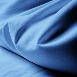 Taie d'oreiller ou taie de traversin coton TERTIO® - Bleu Azur