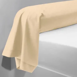 Taie d'oreiller ou taie de traversin coton TERTIO® - Ecru