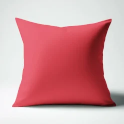 Taie d'oreiller ou taie de traversin coton TERTIO® - Rouge Carmin