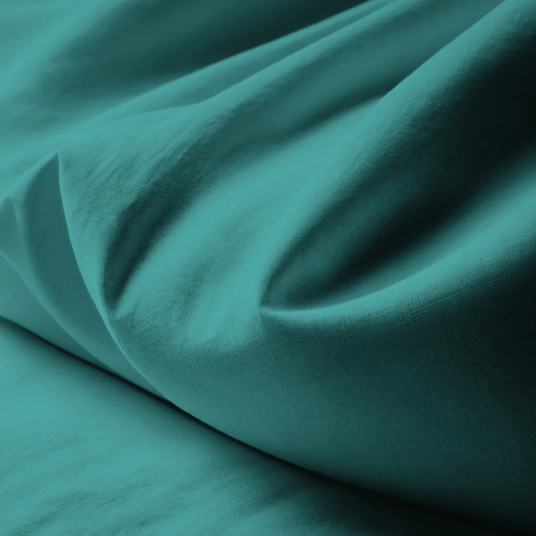 Taie d'oreiller ou taie de traversin coton TERTIO® - Vert Émeraude