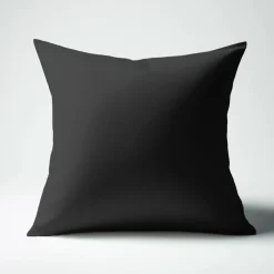Taie d'oreiller ou Taie de traversin polycoton TERTIO® - Noir