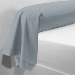 Taie d'oreiller ou taie de traversin coton TERTIO® - Bleu Orage