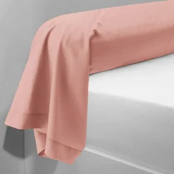 Taie d'oreiller ou taie de traversin coton TERTIO® - Rose Blush