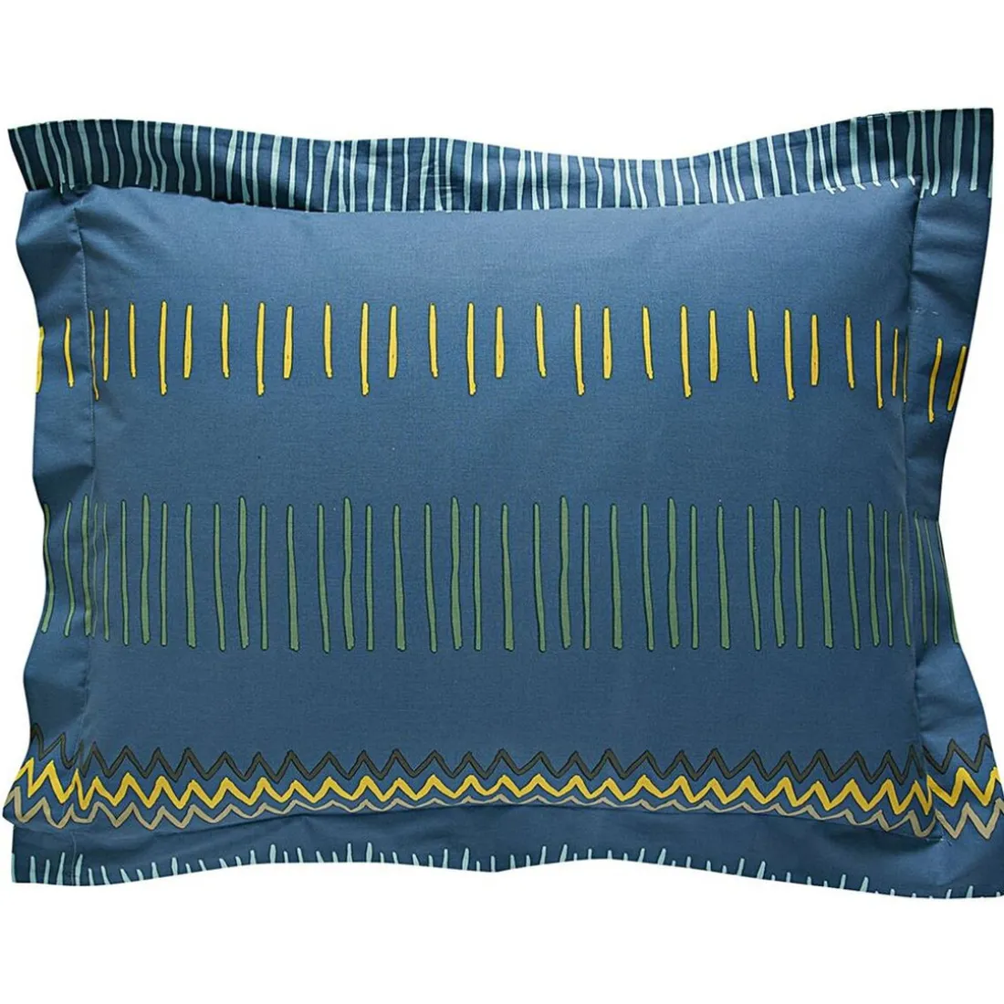 Taie d'oreiller ou traversin motif ethnique coton Becquet - Autres