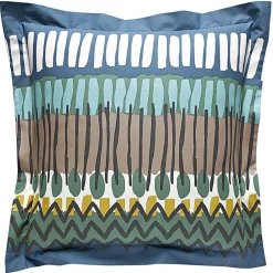 Taie d'oreiller ou traversin motif ethnique coton Becquet - Autres