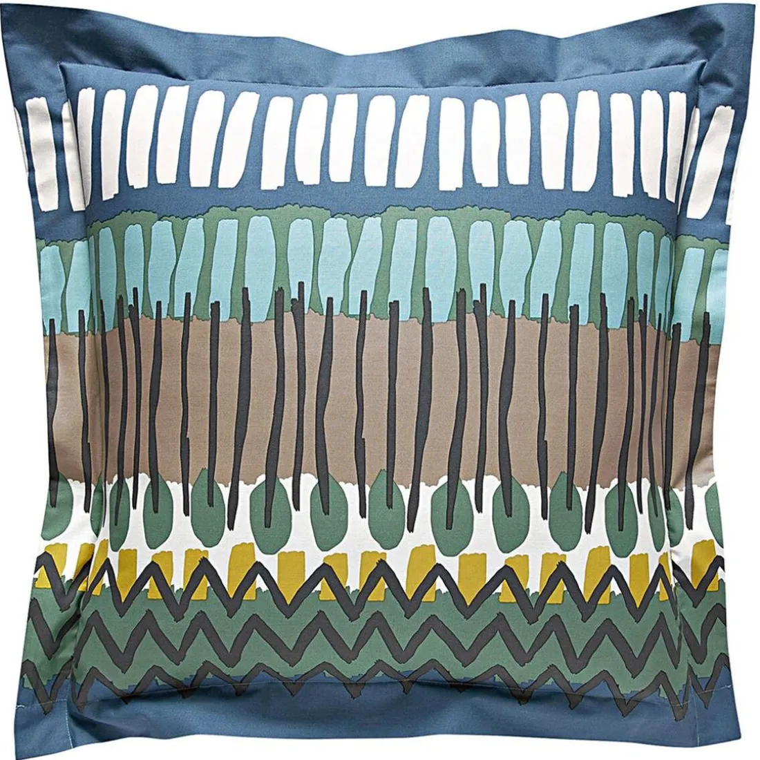 Taie d'oreiller ou traversin motif ethnique coton Becquet - Autres
