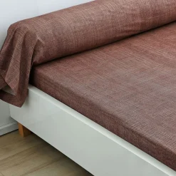 Taie d'oreiller ou traversin style industriel Marron