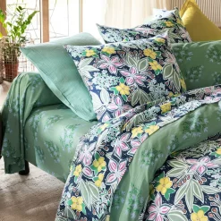 Taie d'oreiller sac, motif fleurs CUEILLETTE multicolore