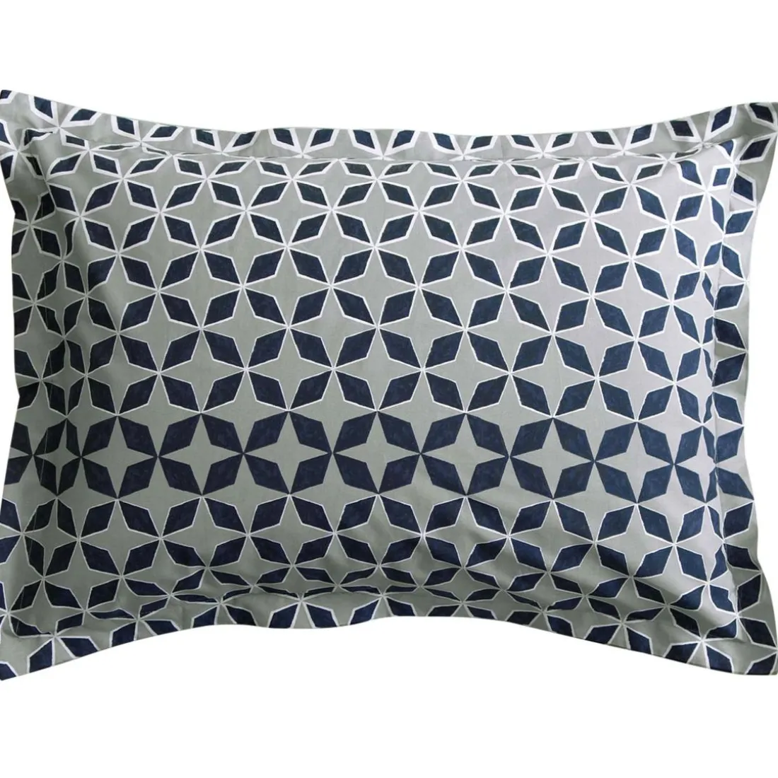 Taie d'oreiller sac THIBAULT micro-motifs gris