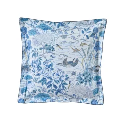 Taie d'oreiller satin WATER GARDEN-Bleu