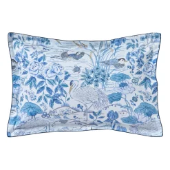 Taie d'oreiller satin WATER GARDEN-Bleu