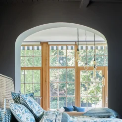 Taie d'oreiller satin WATER GARDEN-Bleu