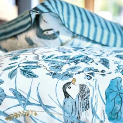 Taie d'oreiller satin WATER GARDEN-Bleu