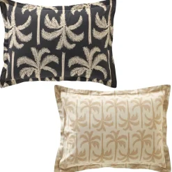 Taie d'oreiller TOURISME beige en coton