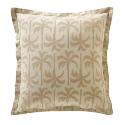 Taie d'oreiller TOURISME beige en coton