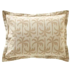 Taie d'oreiller TOURISME beige en coton