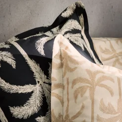 Taie d'oreiller TOURISME beige en coton