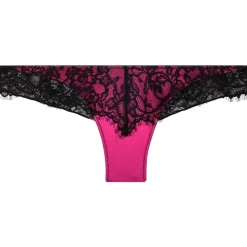 Tanga brésilien noir/fuchsia Dragon