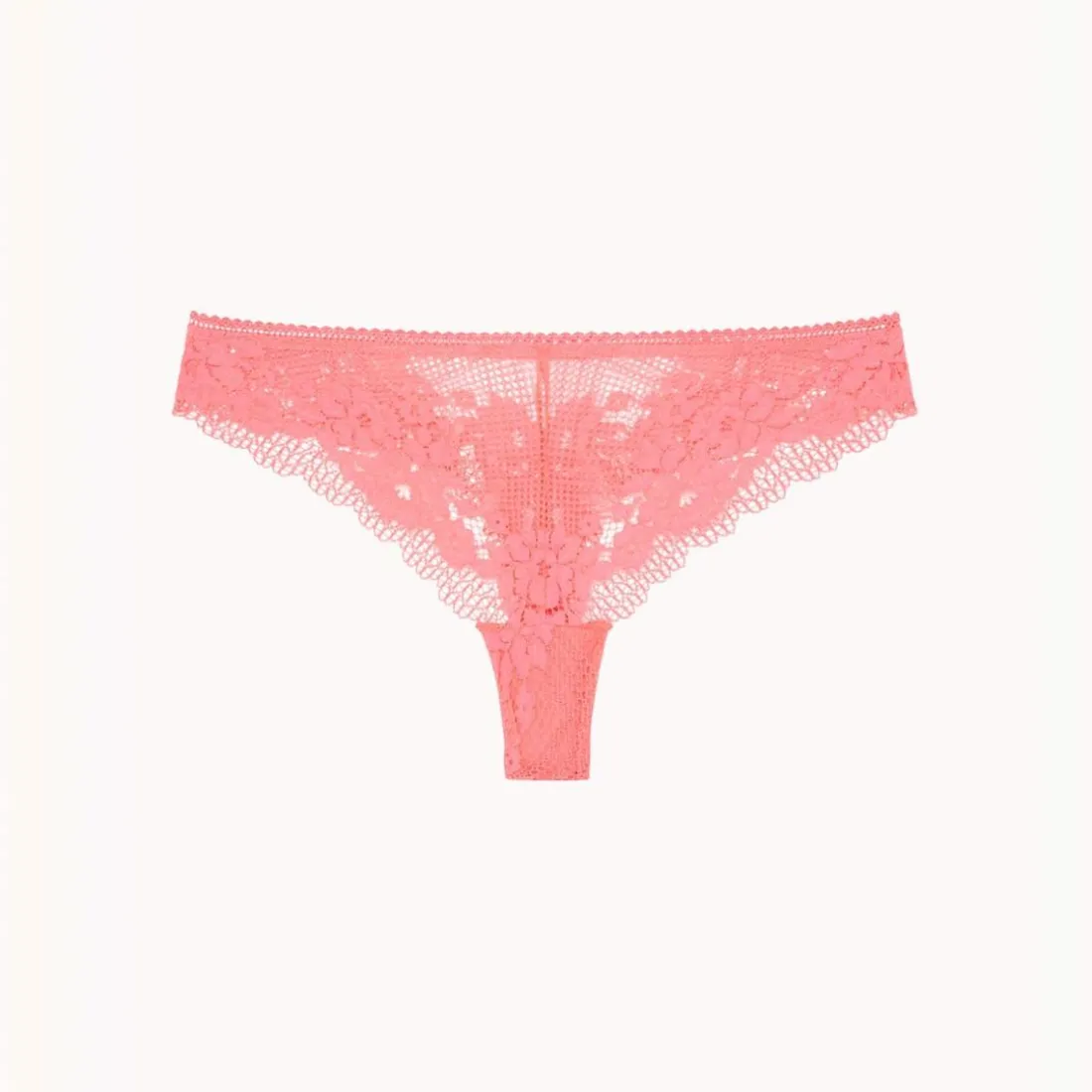 Tanga en dentelle - Orange