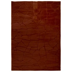 Tapis ambre fausse fourrure Onina