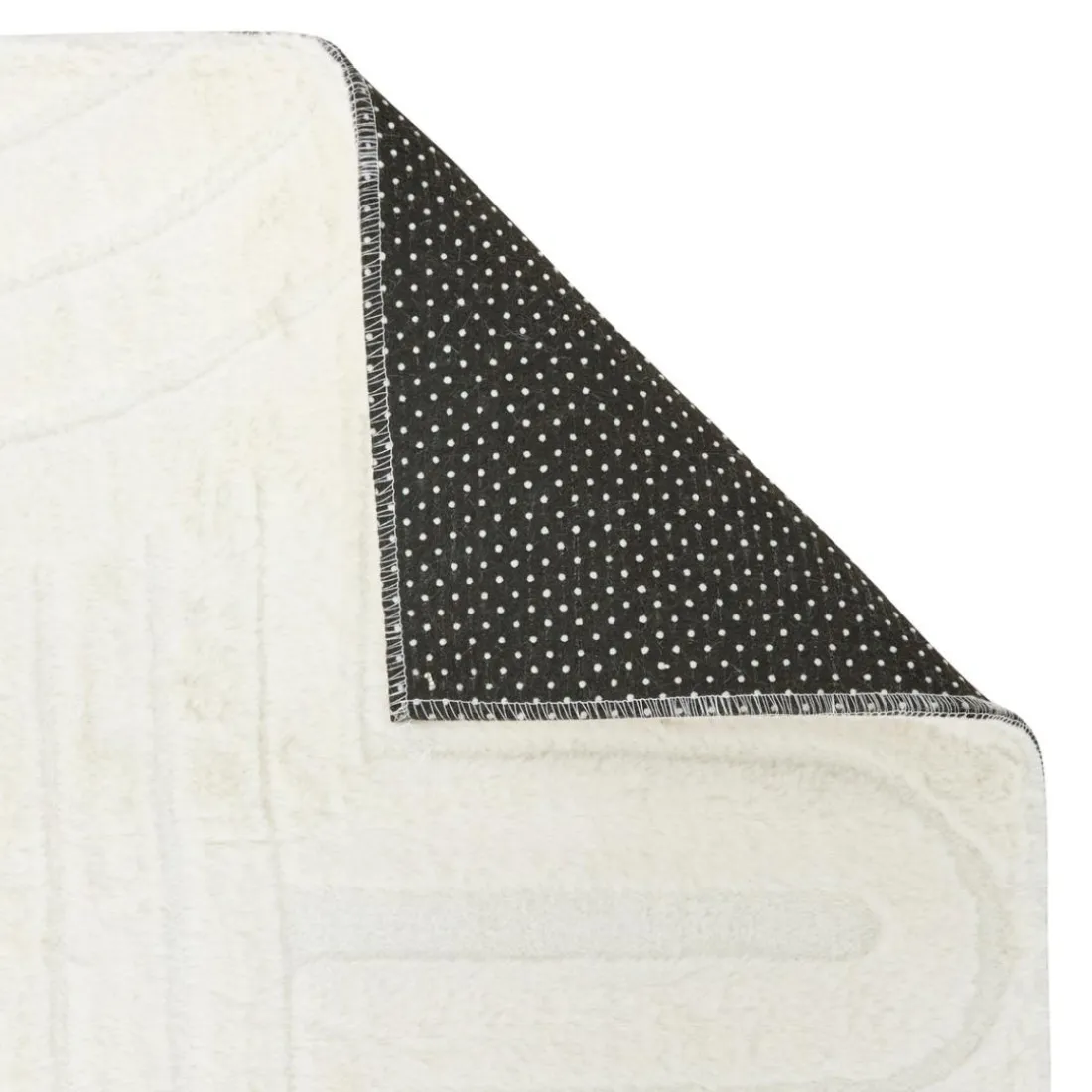 Tapis Arka fausse fourrure ivoire