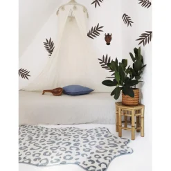 Tapis BAO Argent et Bleu