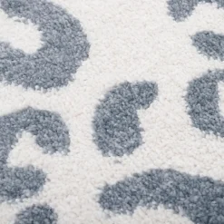 Tapis BAO Argent et Bleu