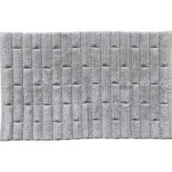 Tapis de bain antidérapant BRIQUETTE 50x80 gris moyen