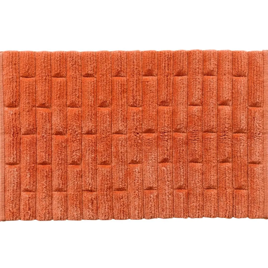 Tapis de bain antidérapant BRIQUETTE 50x80 terracotta