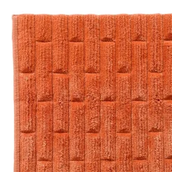 Tapis de bain antidérapant BRIQUETTE 50x80 terracotta