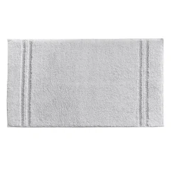 Tapis de bain, contour WC en coton LIGNUS gris brume