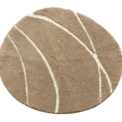Tapis de bain en polyester PIERRE beige