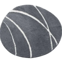 Tapis de bain en polyester PIERRE gris