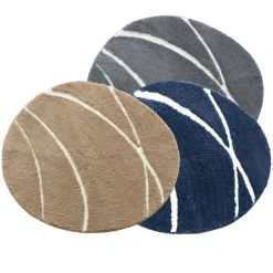 Tapis de bain en polyester PIERRE gris