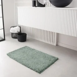 Tapis de Bain Meche 80 x 50 Polyester TODAY Essential Celadon