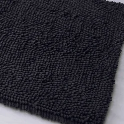 Tapis de Bain Meche 80 x 50 Polyester TODAY Essential Fusain