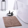 Tapis de Bain Meche 80 x 50 Polyester TODAY Essential Rose Des Sables