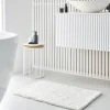 Tapis de Bain Meche 80 x 50 Polyester TODAY Essential Craie